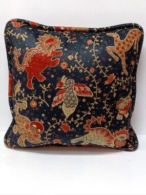 Custom-made Home Decor P. Kaufman China Zoo Cotton Chintz Pillow Chinoiserie
